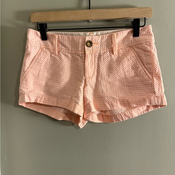 Lilly Pulitzer High Waist Peach Shorts - Picture 1 of 9